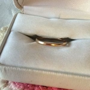 14K YG band ring